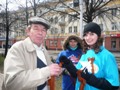 Голубь в руках – в сердце Победа!