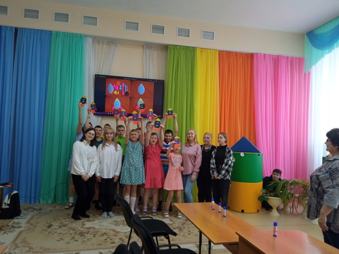 Добровольцы Юргинской городской организации СМК посетили Юргинский детский дом-интернат