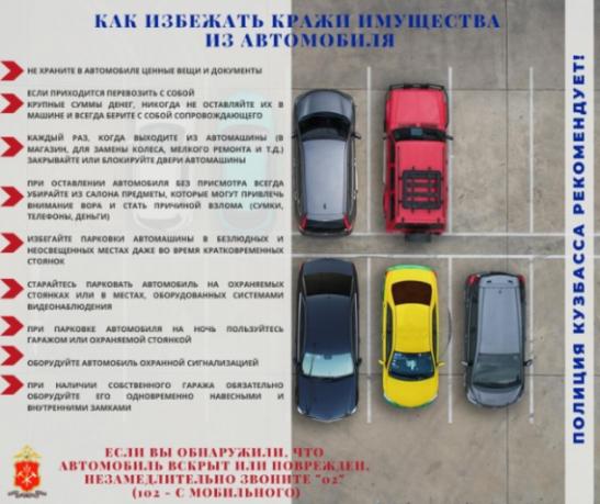 «Как избежать кражи имущества из автомобиля»