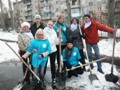 Добровольцы десантируют «снежную крепость»