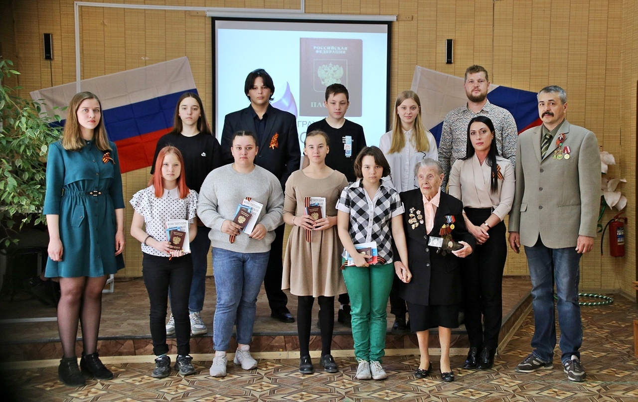 Вручение паспортов в пгт. Яшкино